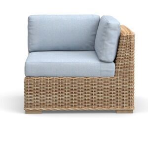 Pottery Barn Huntington Roll Arm Corner Sectional Chair Cushion Cover Chambray